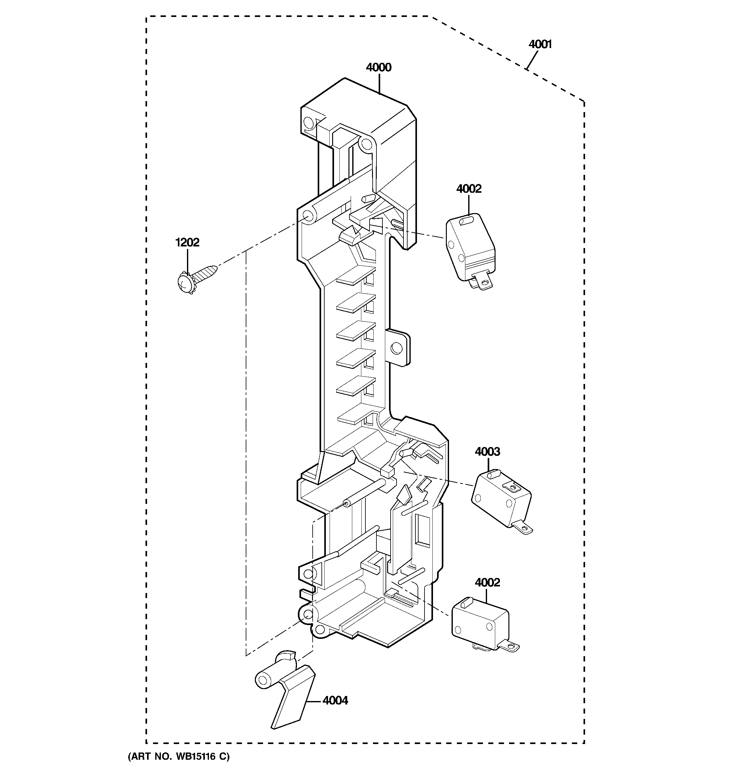 Latch board parts