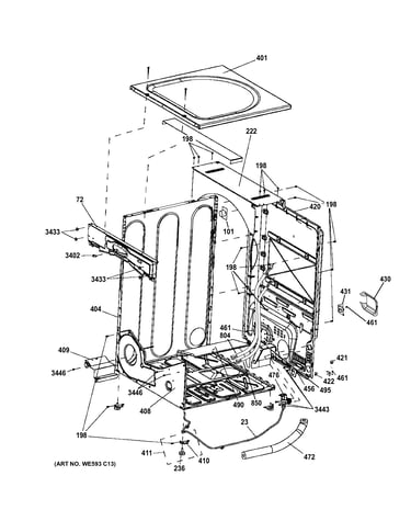 Cabinet & top panel