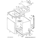 Hotpoint MTAP1100F2WW cabinet, cover & front panel diagram