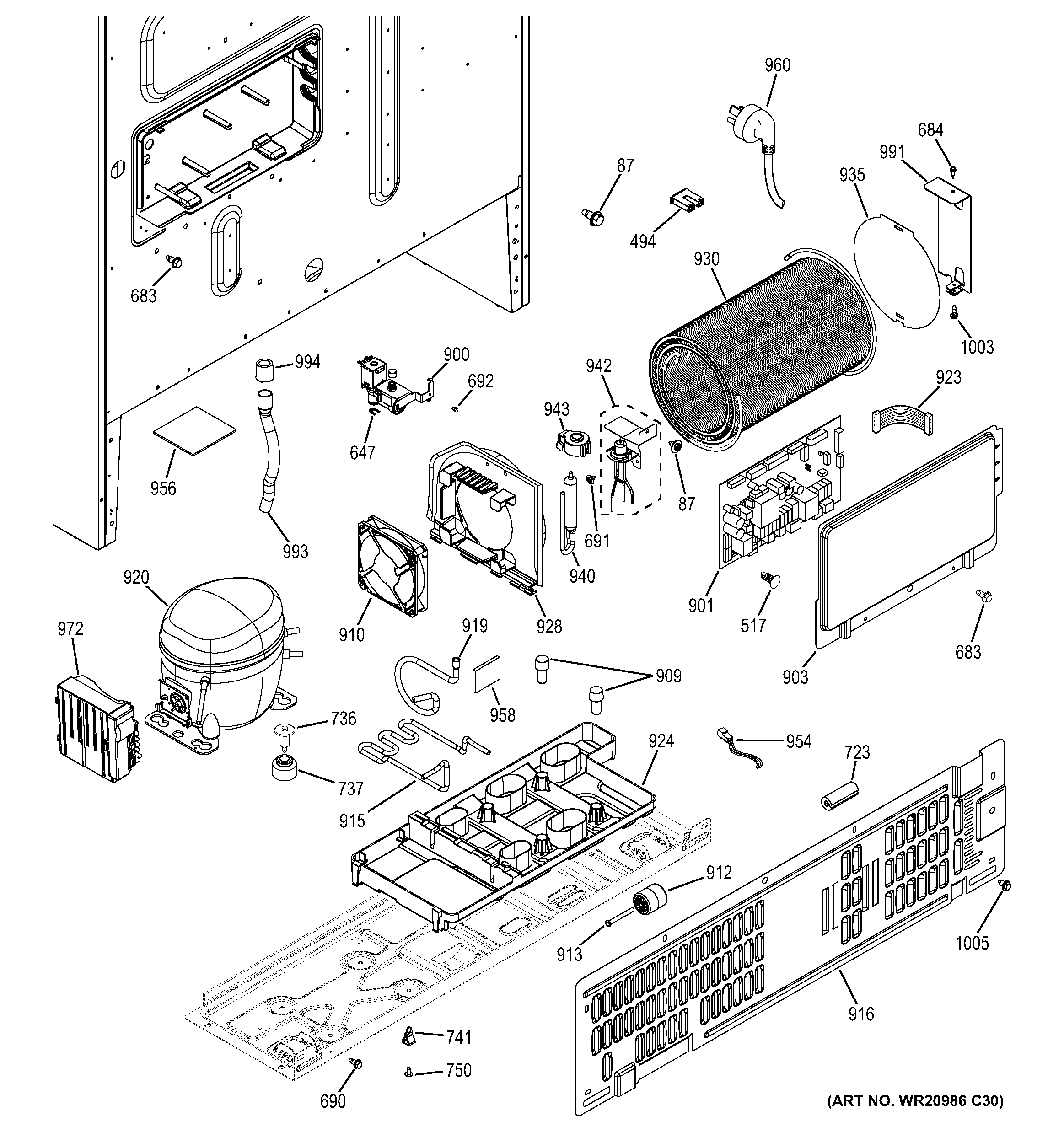 Machine compartment