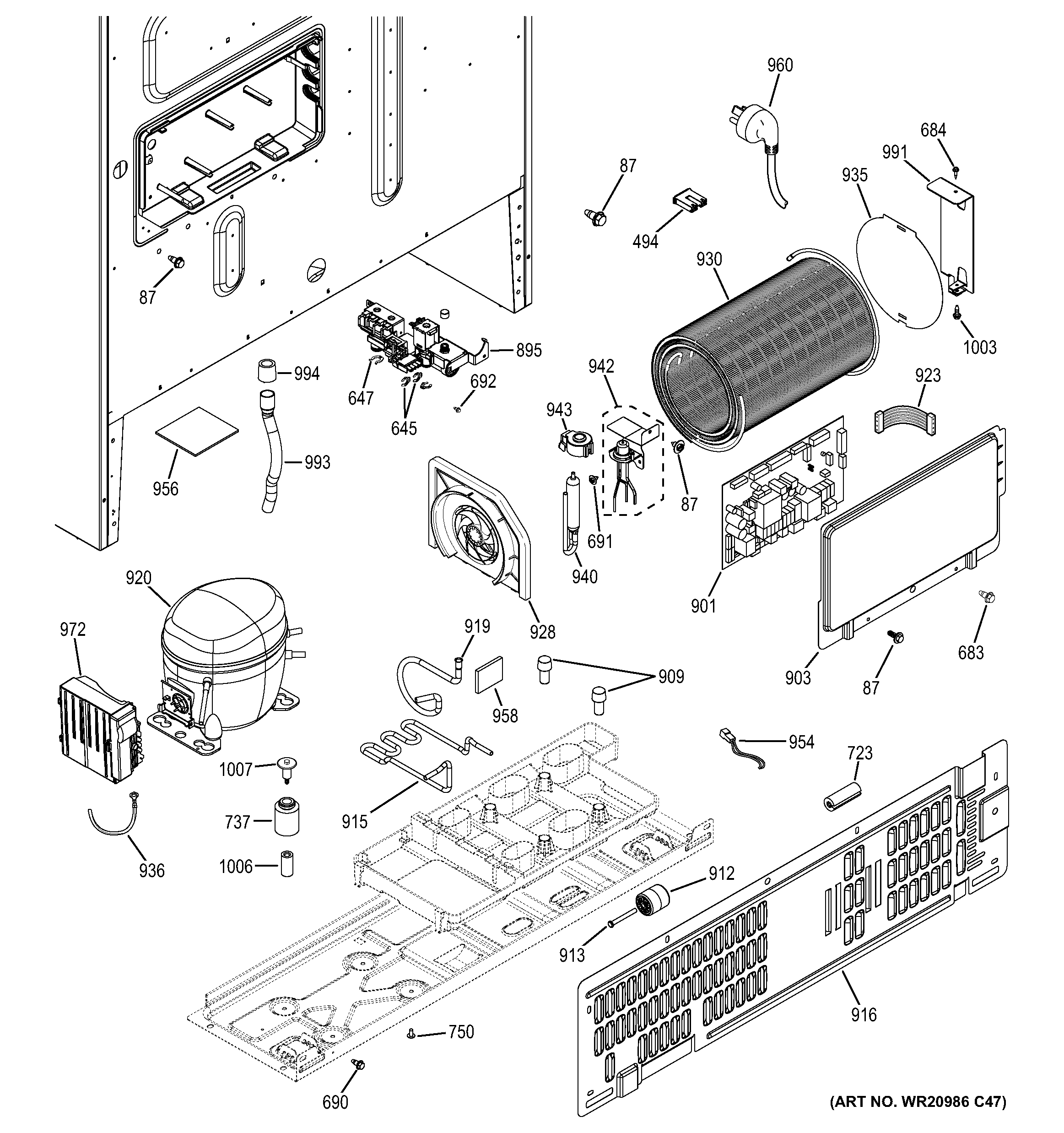 Machine compartment