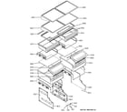 GE ZIC360NXBRH shelves & drawers diagram