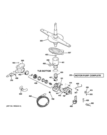Motor-pump mechanism