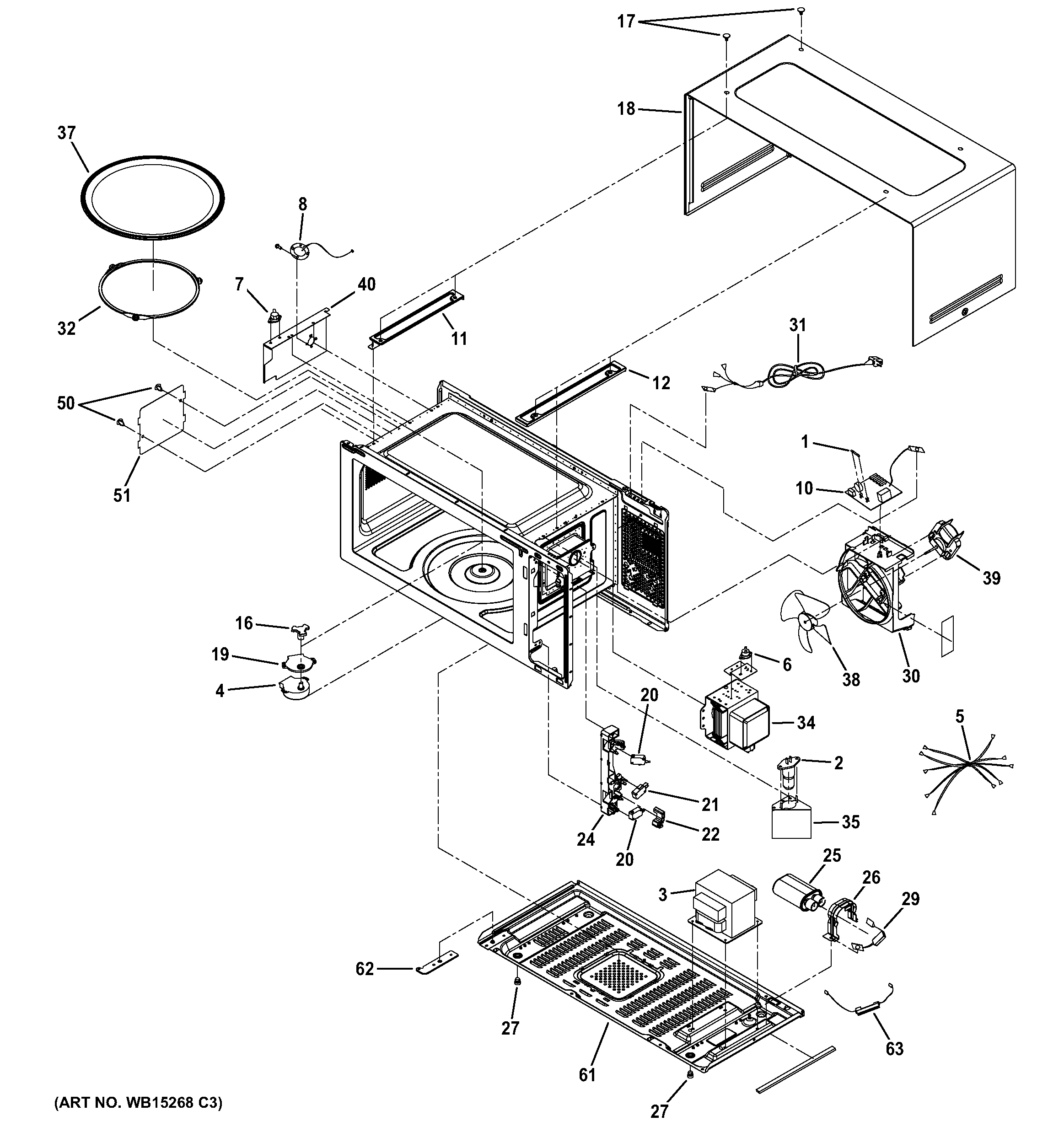 Oven cavity parts