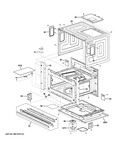 Oven cavity parts