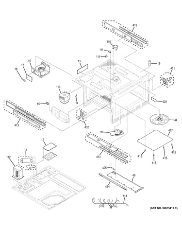 Oven cavity parts