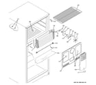 GE GPE16DTHHRWW freezer section diagram