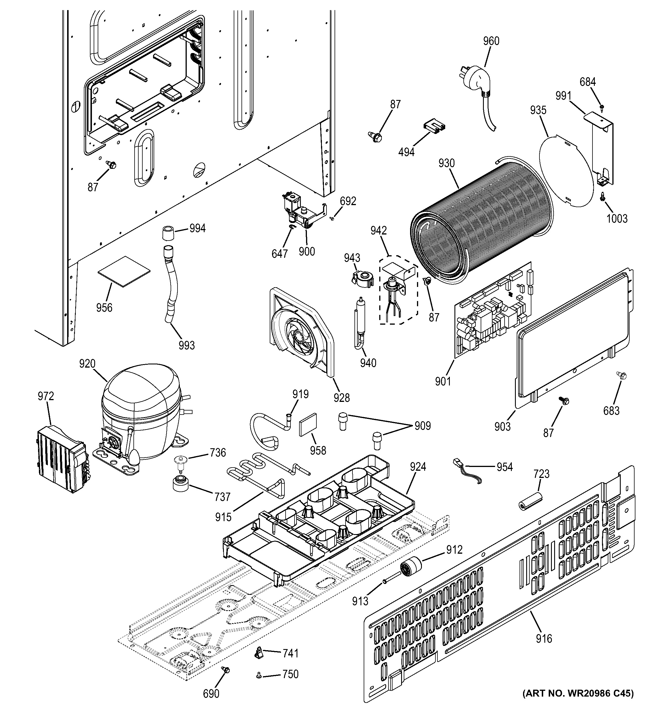 Machine compartment
