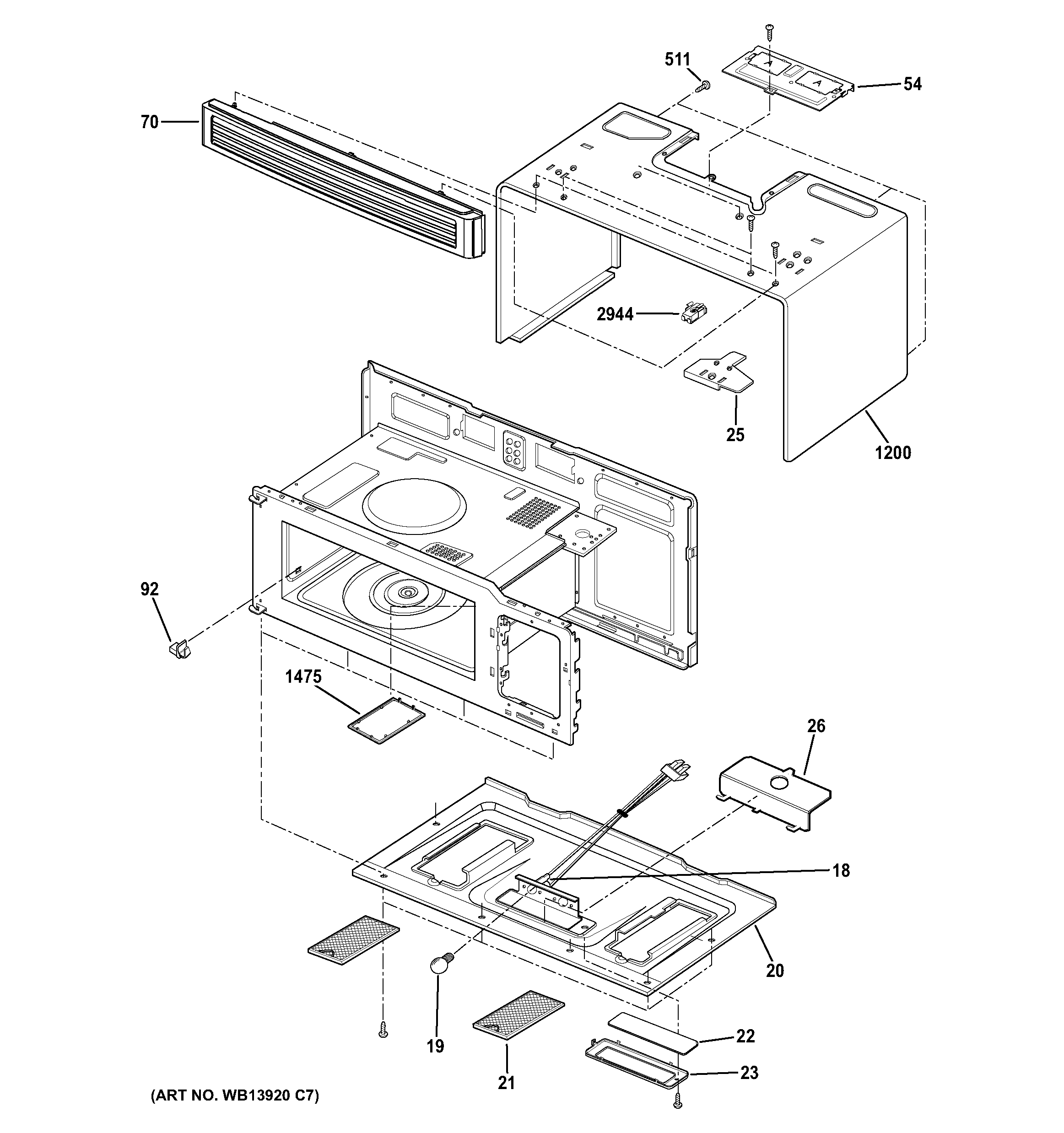 Oven cavity parts
