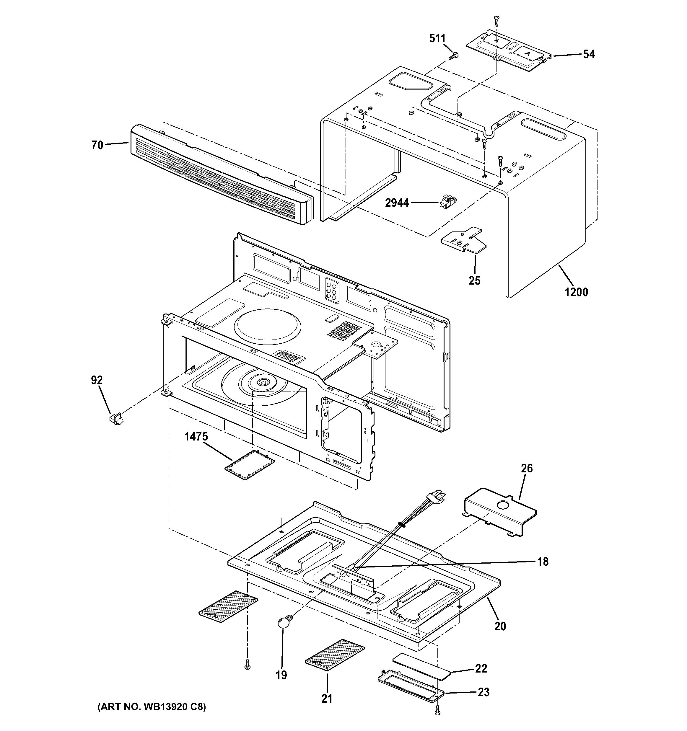 Oven cavity parts