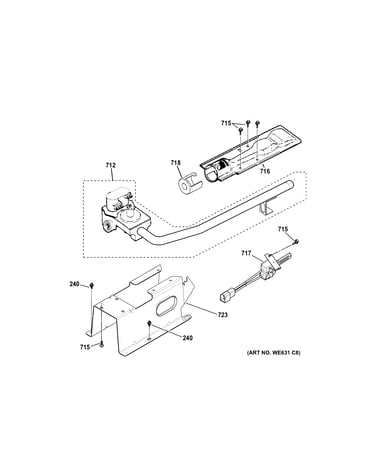 Gas valve & burner assembly