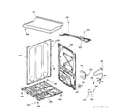 Hotpoint HTDX100GM8WW cabinet & top panel diagram
