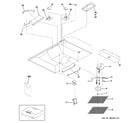 GE JV367H2CC range hood diagram