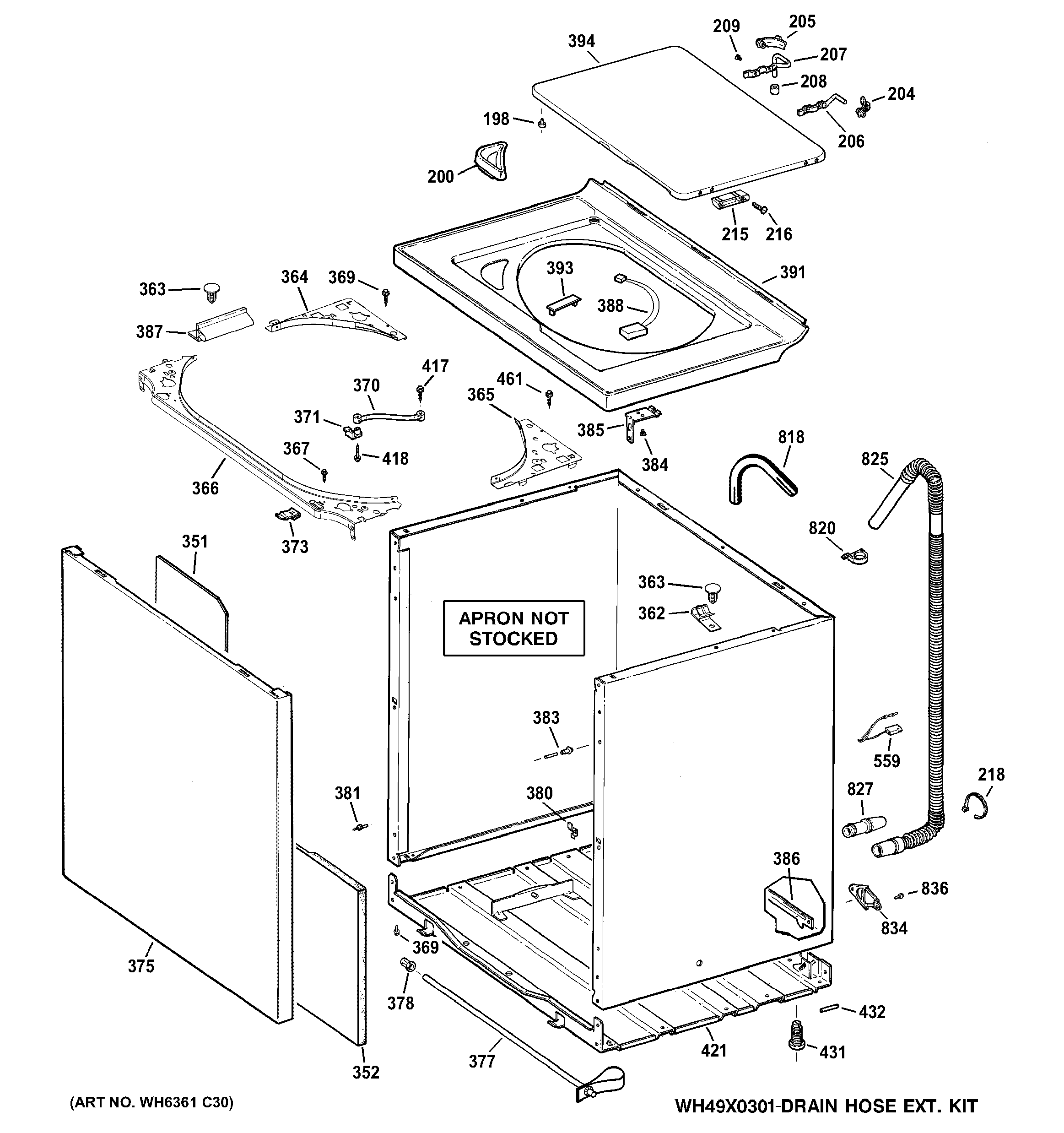 Cabinet, cover & front panel