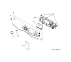 GE GFDS175GH1DG controls & backsplash diagram