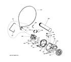 GE GFDS175GH1DG blower & motor diagram