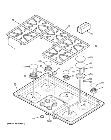 Control panel & cooktop