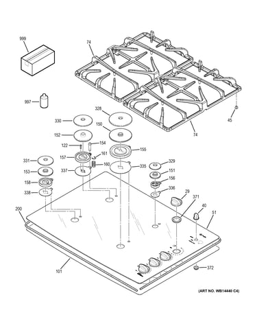Control panel & cooktop
