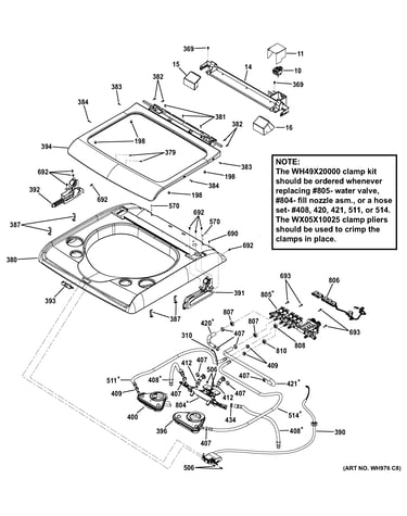 Top panel & lid
