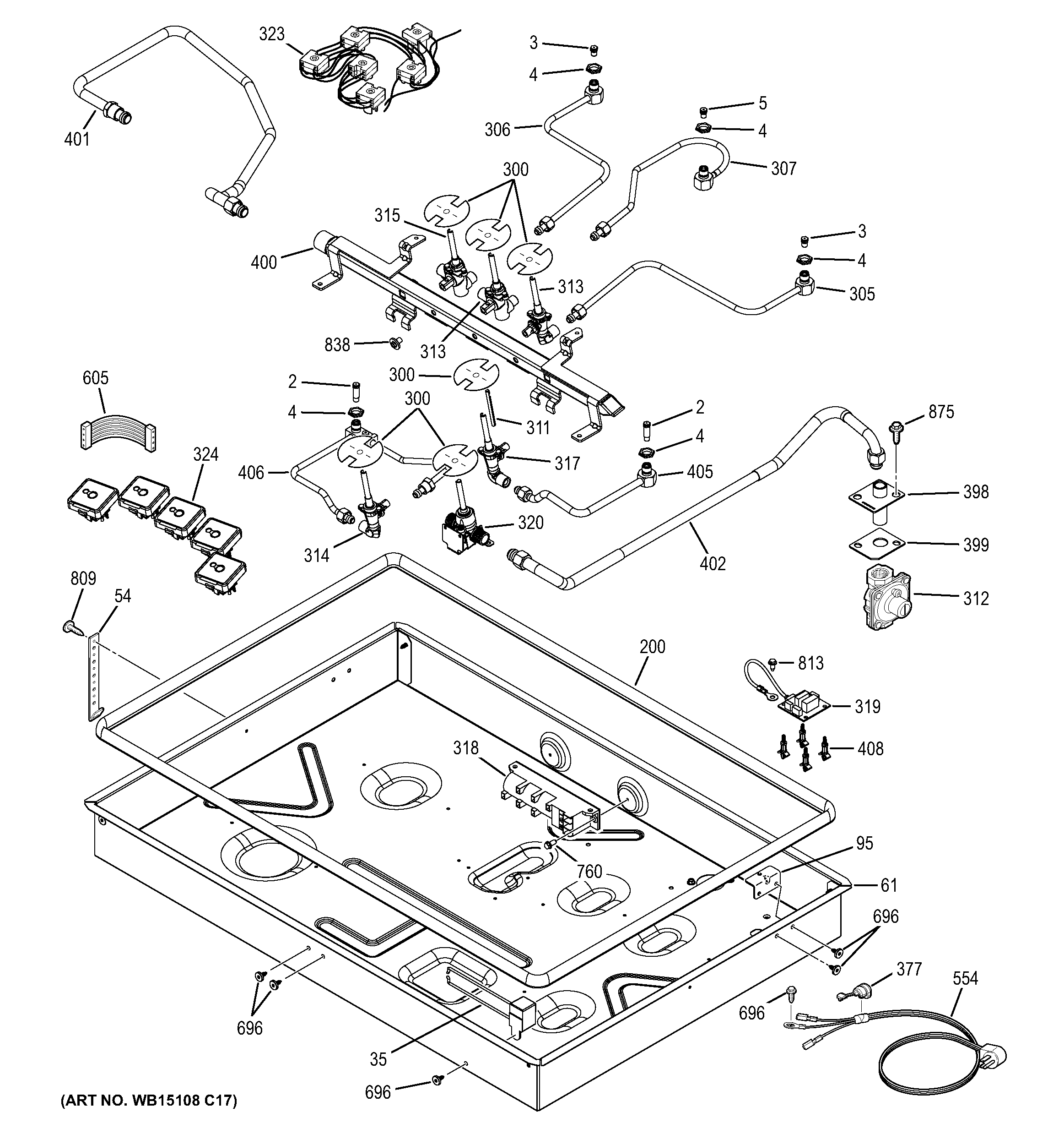 Gas & burner parts