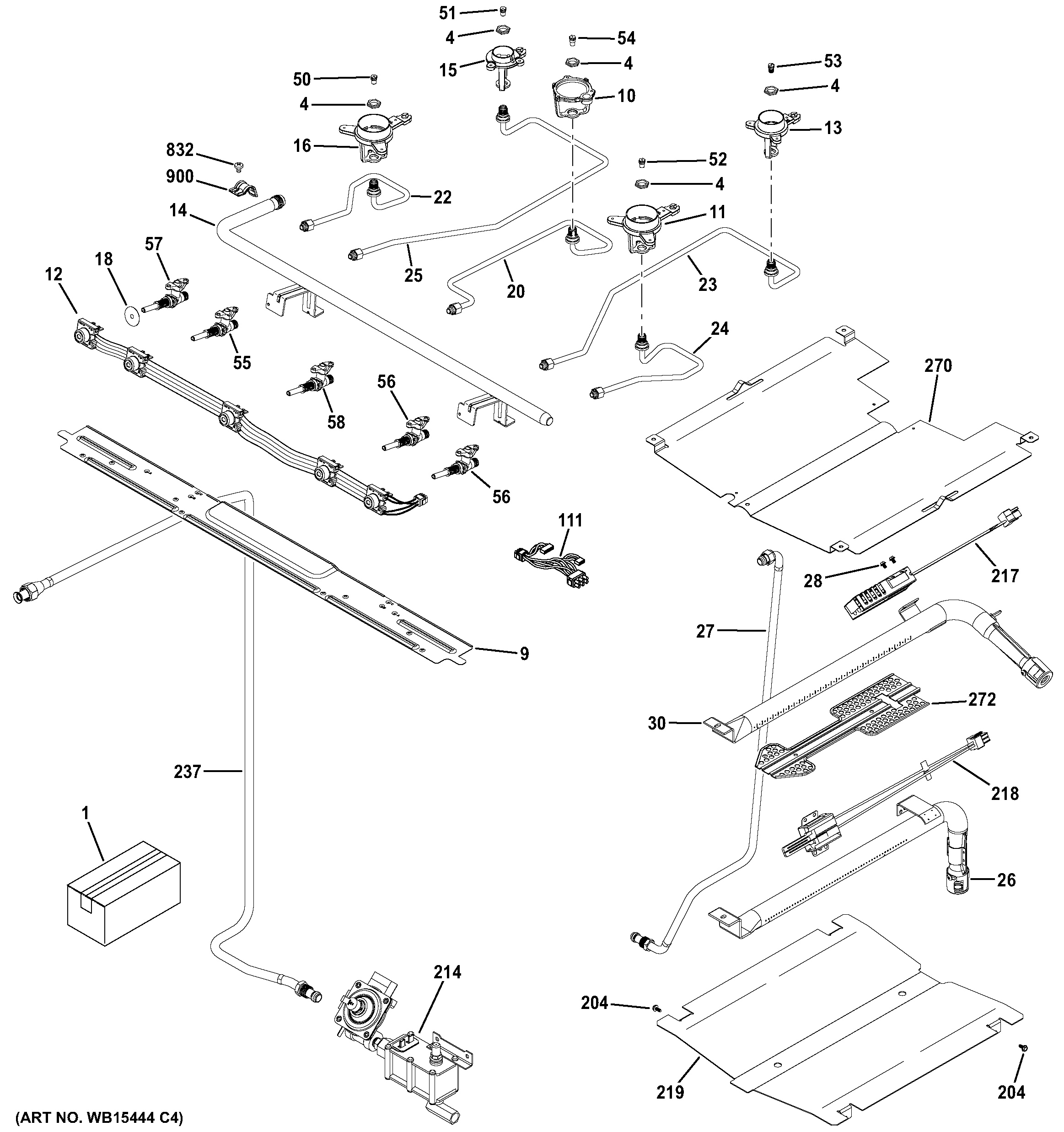 Gas & burner parts