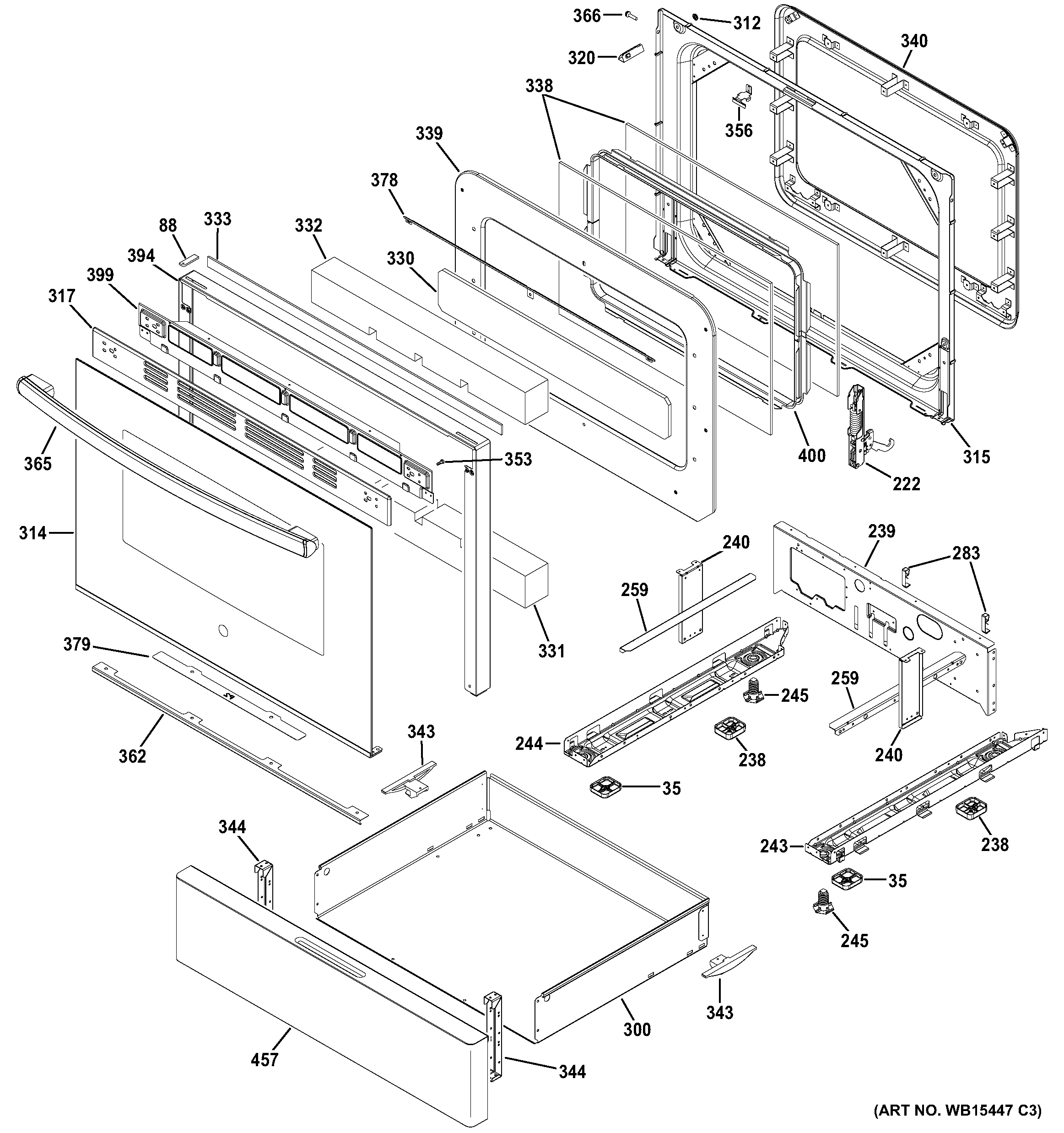 Door & drawer parts