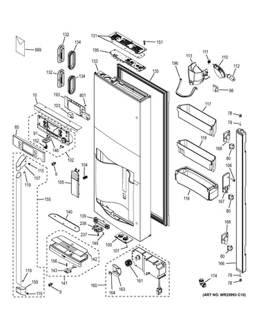 Dispenser door