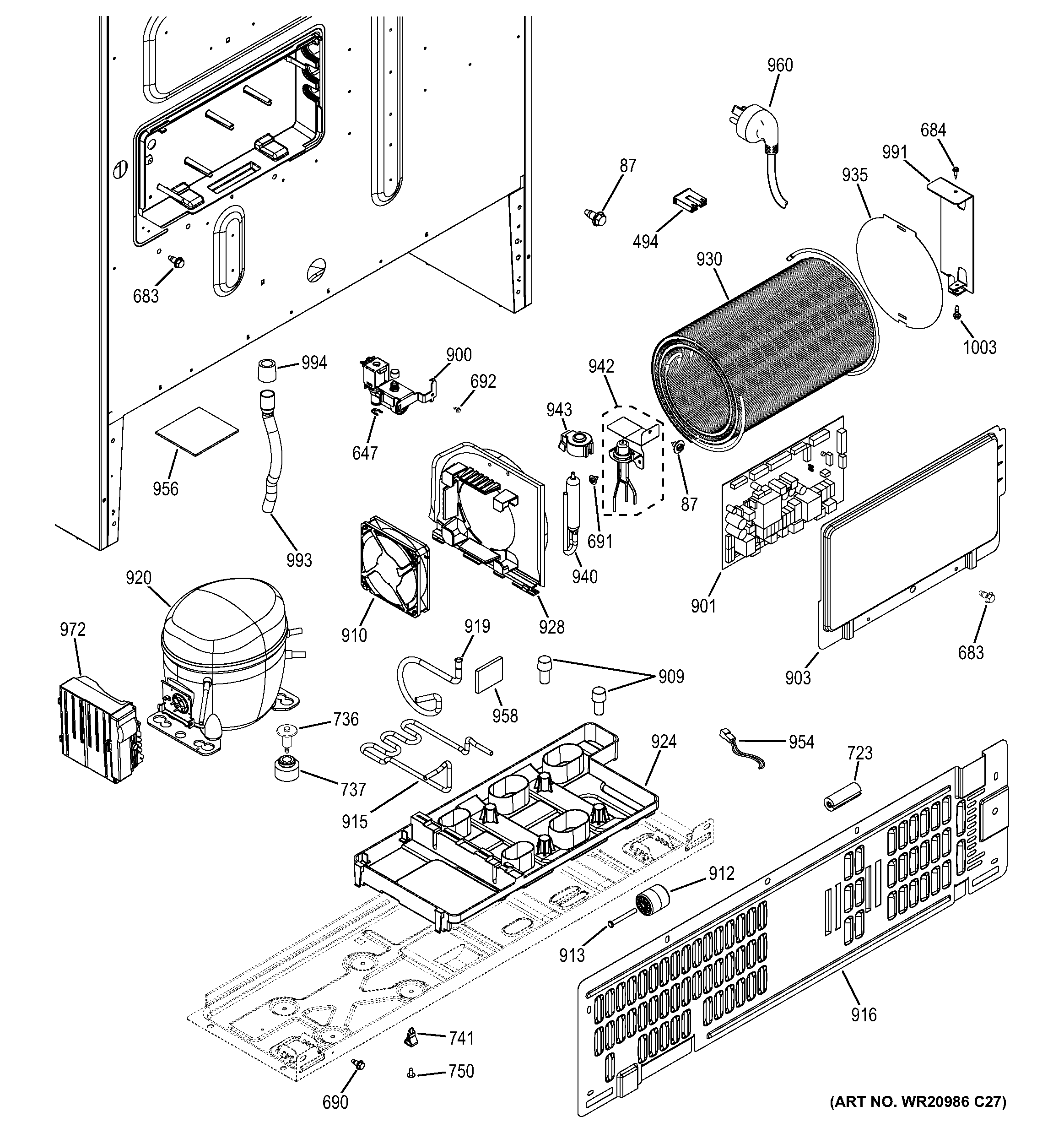Machine compartment