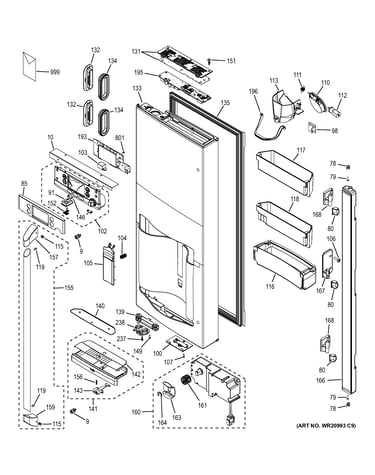Dispenser door