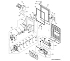 GE CFE28TSHESS ice maker & dispenser diagram