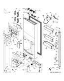 Dispenser door