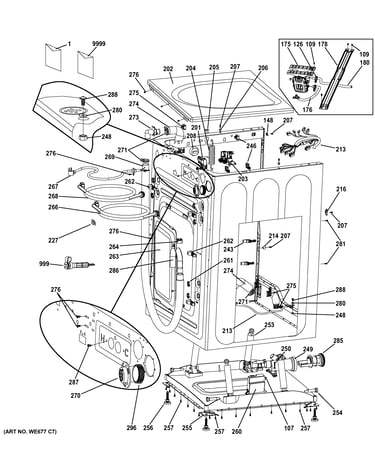 Cabinet & top panel