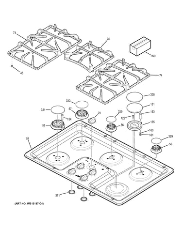 Control panel & cooktop