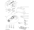 GE ZV48SSJ1SS range hood diagram