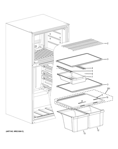 Fresh food shelves