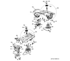 GE GTUP240EM0WW motor & drive assembly diagram