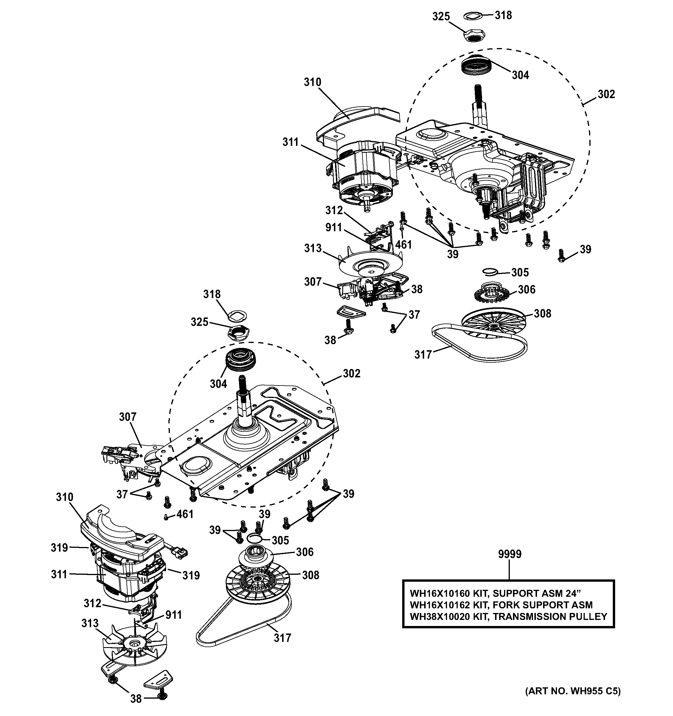 Motor & drive assembly