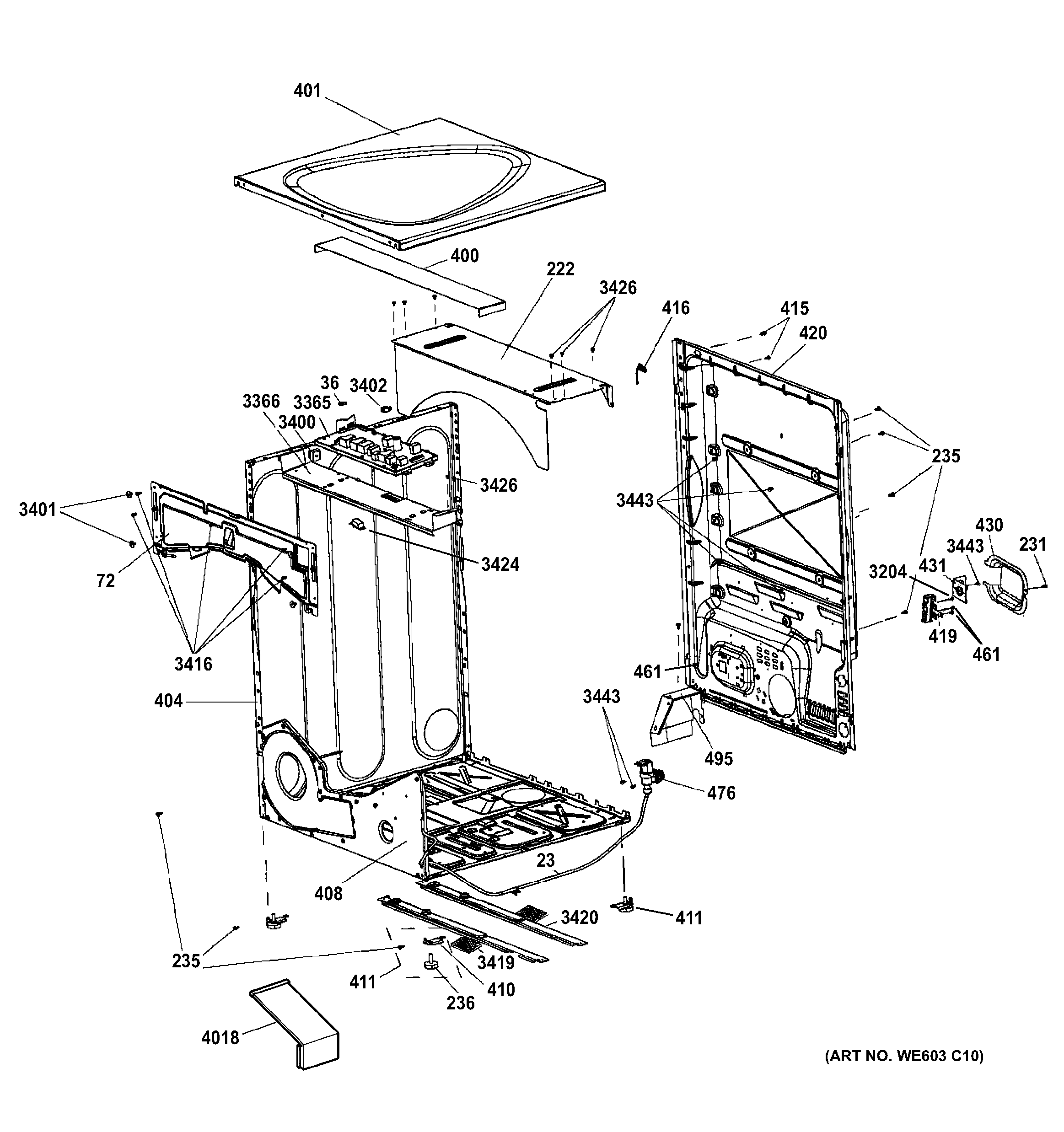 CABINET & TOP PANEL