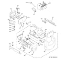 GE PSE25KGHBHBB ice maker & dispenser diagram