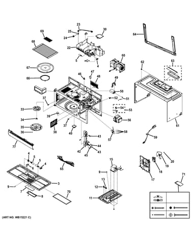 Oven cavity parts