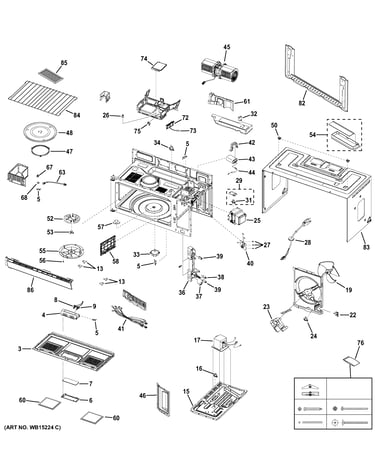Oven cavity parts