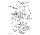 GE PSA9120DF1BB oven cavity parts diagram