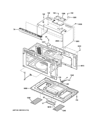 Oven cavity parts