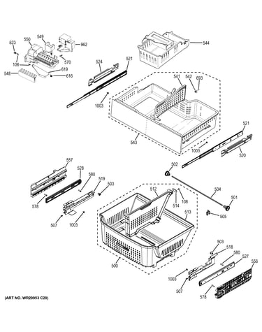 Freezer shelves