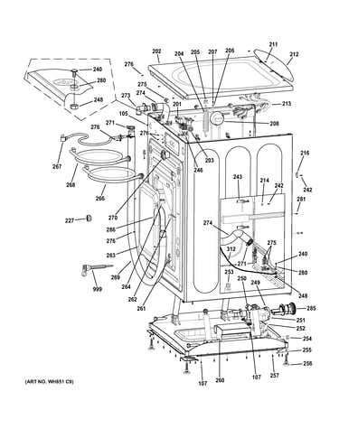 Cabinet & top panel
