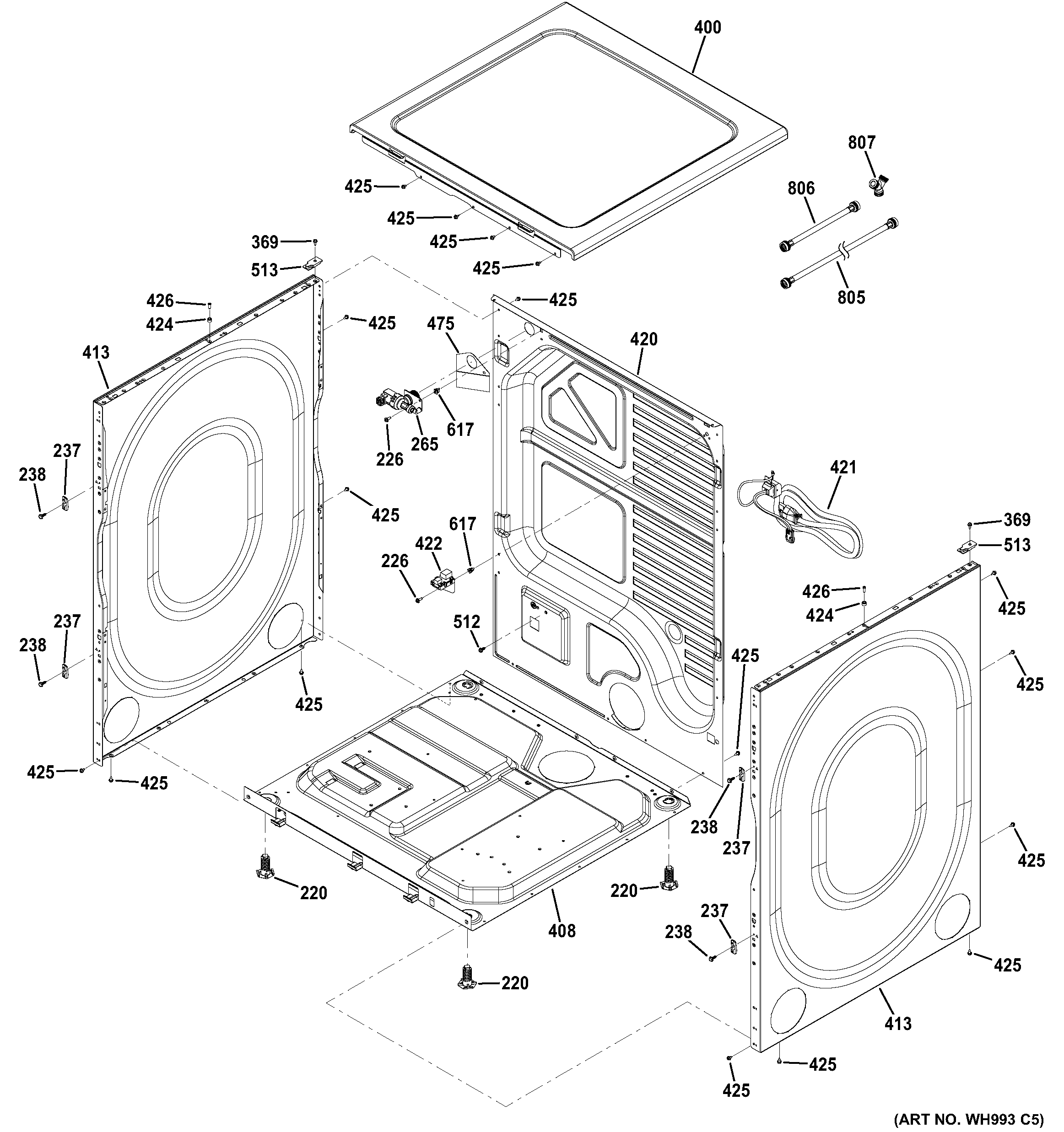 CABINET & TOP PANEL