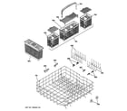 GE CDWT980V00SS lower rack assembly diagram
