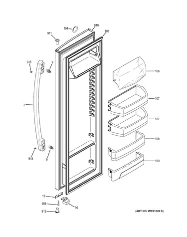 Fresh food door
