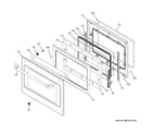 GE CK7500SH1SS upper door diagram