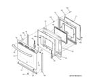 GE JB650DF5BB door diagram